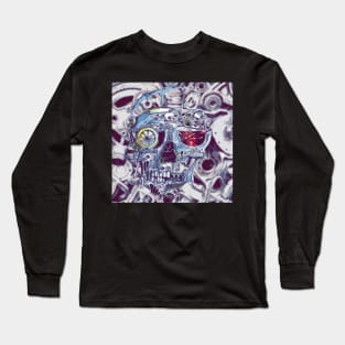 Cyber skull Long Sleeve T-Shirt